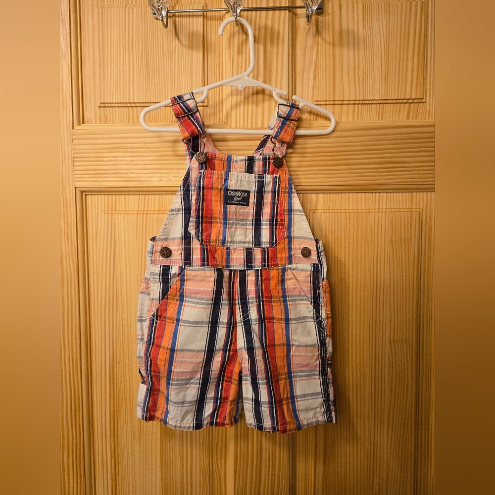 Plaid Oshkosh Shortalls